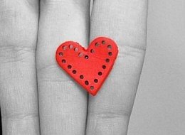 Náušnice srdce z kolekce Colors