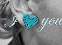 Náušnice srdce z kolekce Colors