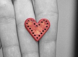 Náušnice srdce z kolekce Colors