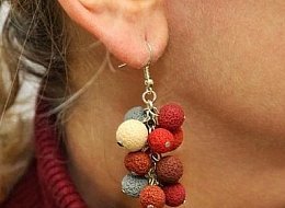 Náušnice hrozen z kolekce Colors