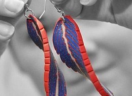 Náušnice z kolekce Pírko