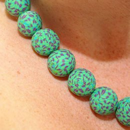 Náhrdelník Zelená mozaika