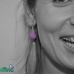 Náušnice k náhrdelníkům Bambulky z kolekce Colors