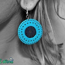 Náušnice vrtané z kolekce Vrtané