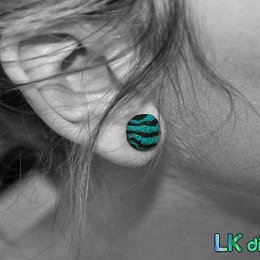 Náušnice pecky z kolekce Kvetoucí čaj